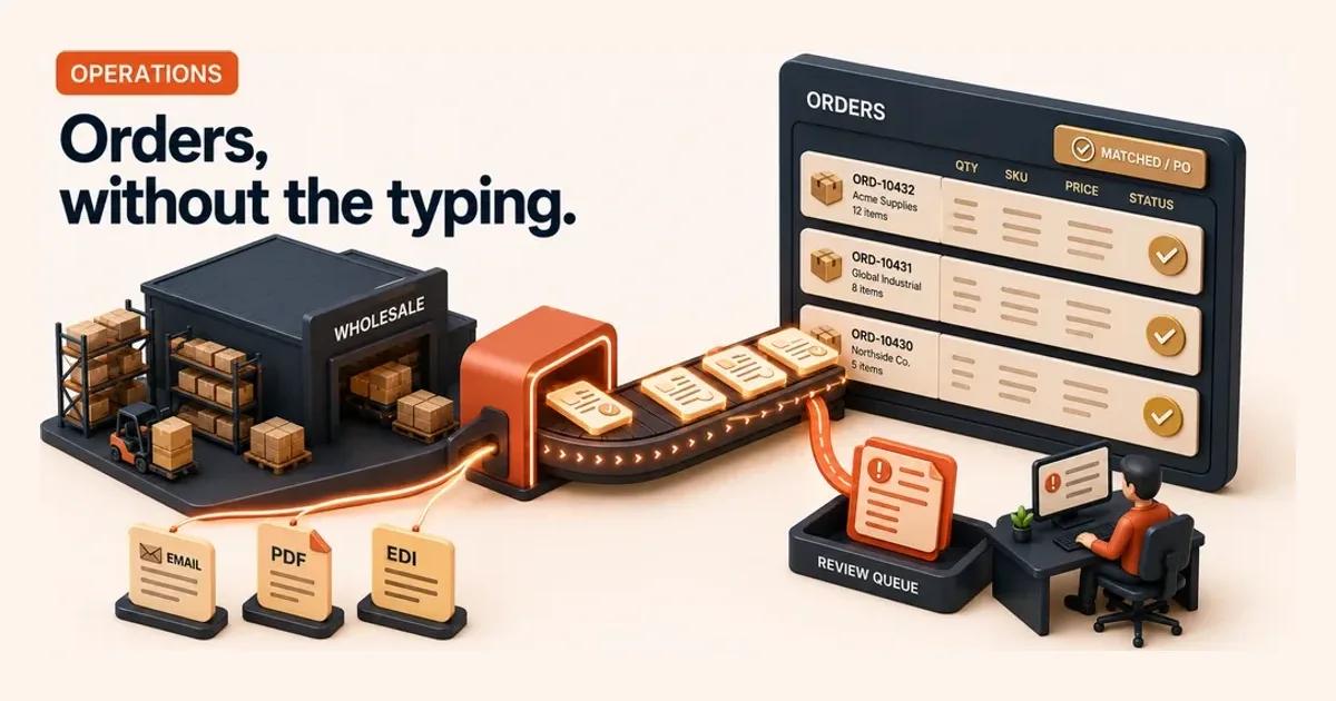 AI for Order Processing: The Wholesaler's ROI Guide