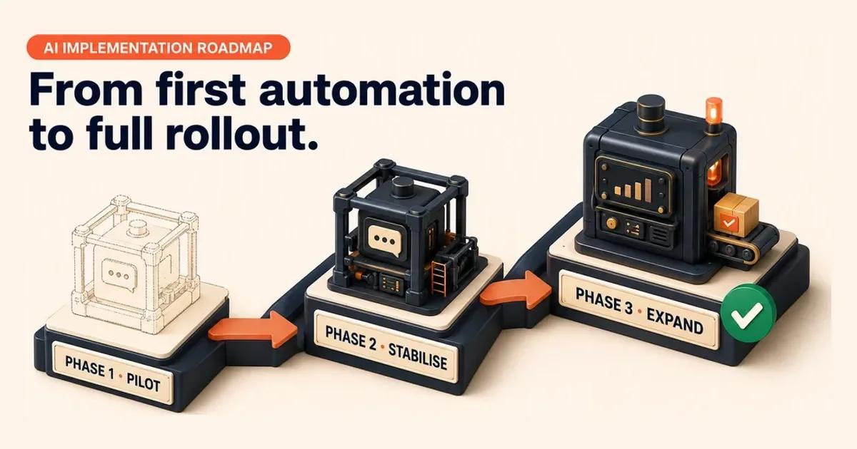 AI Implementation Roadmap for SMBs: Phasing the Rollout