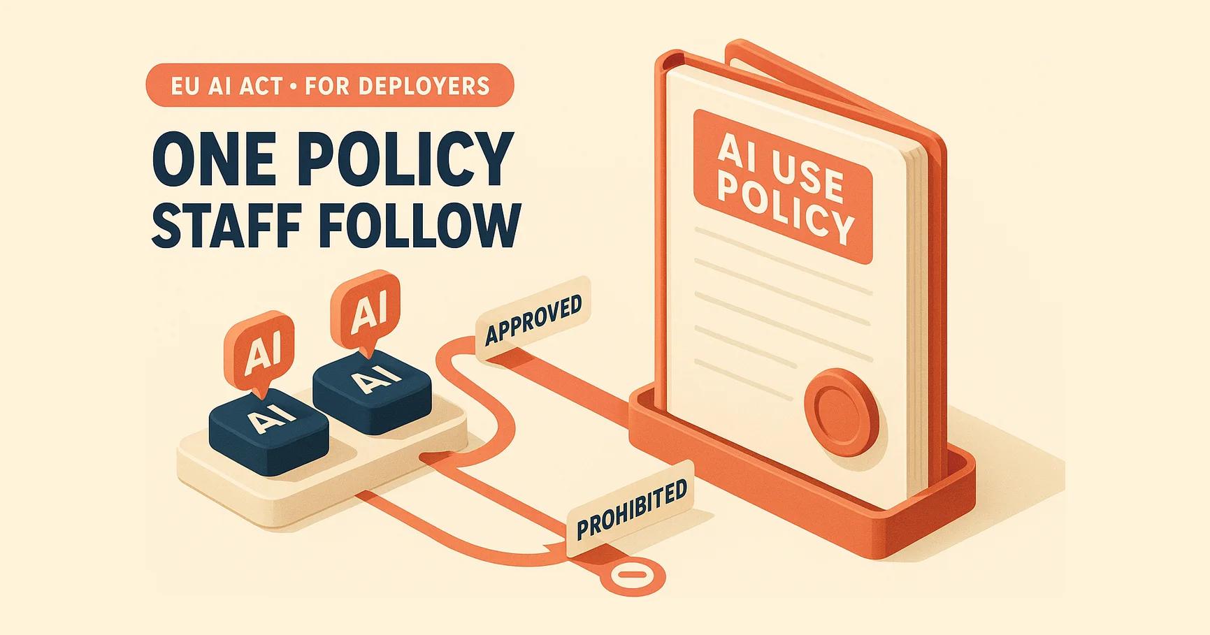 Internal AI Use Policy: What It Must Contain (2026)